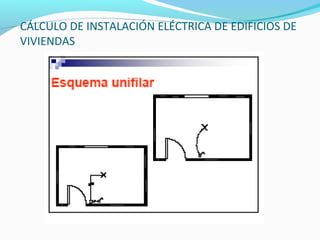 CÁLCULO DE INSTALACIÓN ELÉCTRICA DE EDIFICIOS DE
VIVIENDAS
 