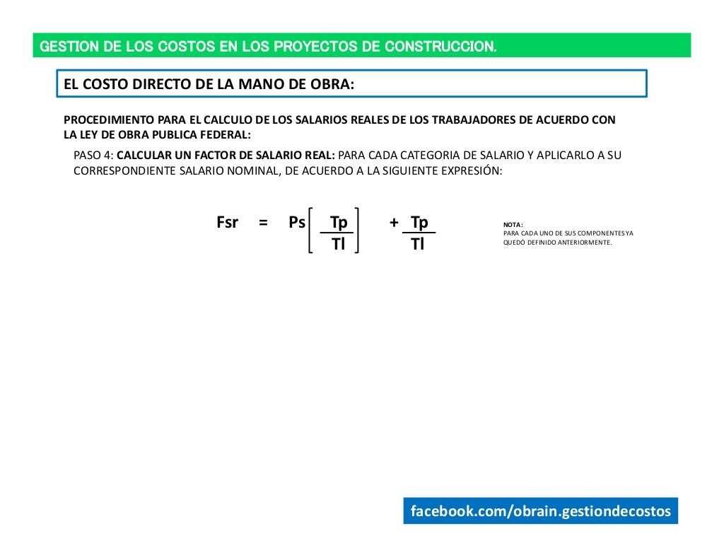 Costo Directo De Obra - Image to u