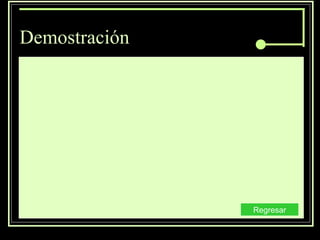 Demostración Regresar 