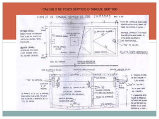 CÁLCULO DE POZO SÉPTICO O TANQUE SÉPTICO
 