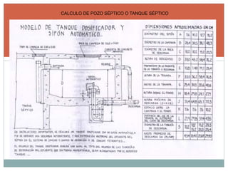 CALCULO DE POZO SÉPTICO O TANQUE SÉPTICO
 