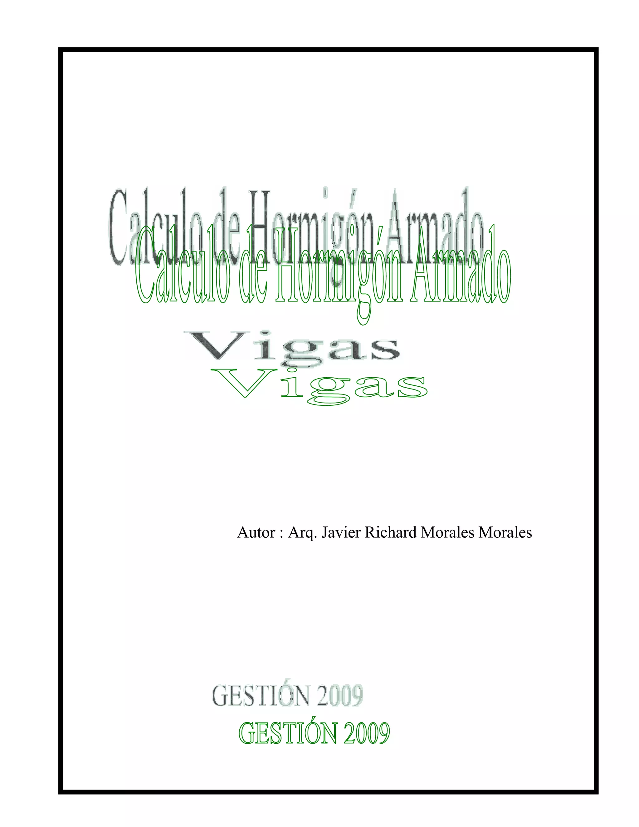 CALCULO DE VIGA DE HORMIGÓN ARMADO