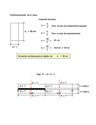 CALCULO DE VIGA DE HORMIGÓN ARMADO