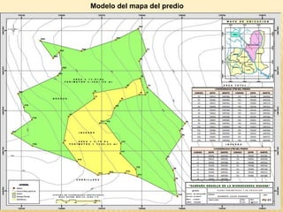 Modelo del mapa del predio
 