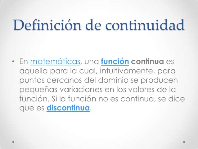 Calculo diferencial, Límites y Continuidad.