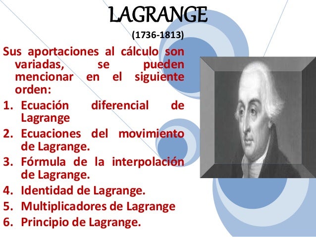principales aportaciones al calculo