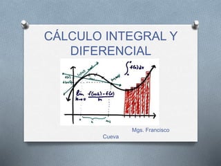 CÁLCULO INTEGRAL Y
DIFERENCIAL
Mgs. Francisco
Cueva
 