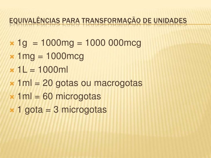Calculo de Medicação- Peofº Gilberto de Jesus