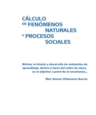 Cálculo en fenómenos naturales y procesos sociales