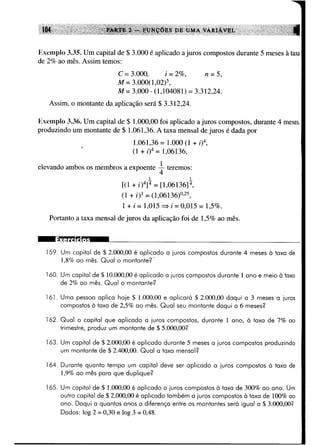 Calculo funçoes de uma e varias variaveis