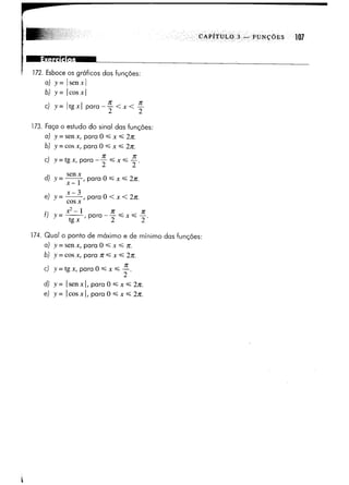 Calculo funçoes de uma e varias variaveis