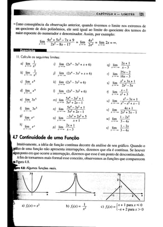 Calculo funçoes de uma e varias variaveis