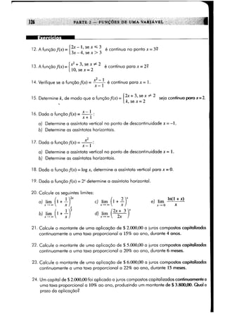Calculo funçoes de uma e varias variaveis