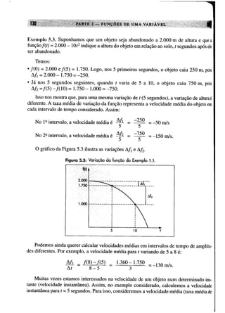 Calculo funçoes de uma e varias variaveis