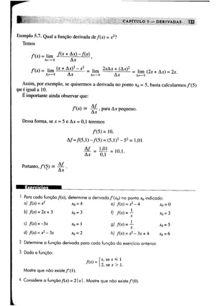 Calculo funçoes de uma e varias variaveis