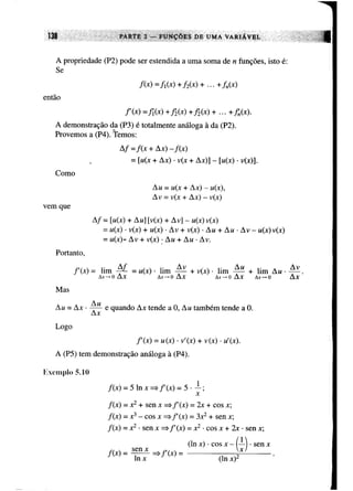 Calculo funçoes de uma e varias variaveis