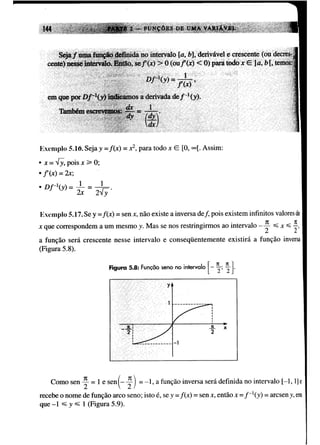 Calculo funçoes de uma e varias variaveis