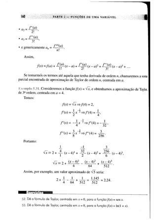 Calculo funçoes de uma e varias variaveis
