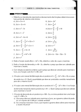 Calculo funçoes de uma e varias variaveis