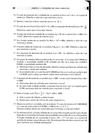 Calculo funçoes de uma e varias variaveis