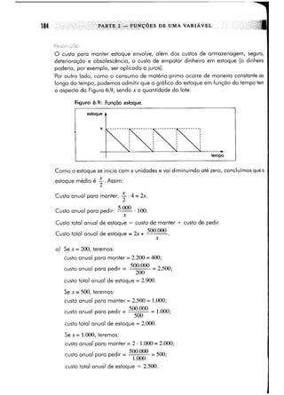 Calculo funçoes de uma e varias variaveis