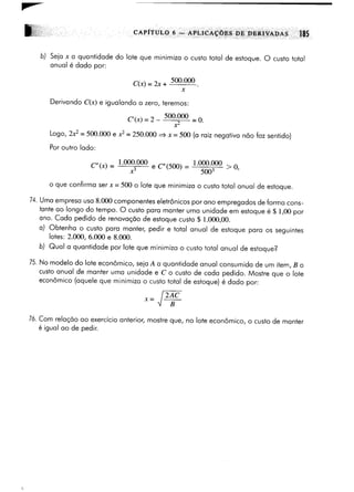 Calculo funçoes de uma e varias variaveis