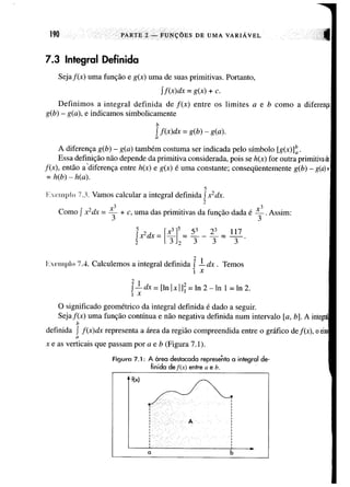 Calculo funçoes de uma e varias variaveis