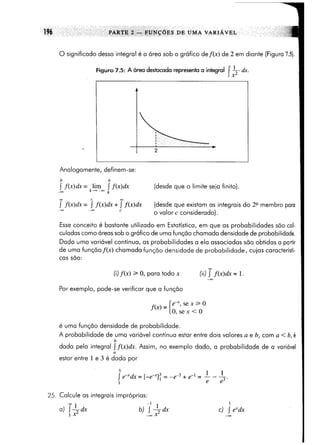 Calculo funçoes de uma e varias variaveis