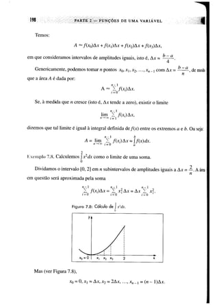 Calculo funçoes de uma e varias variaveis