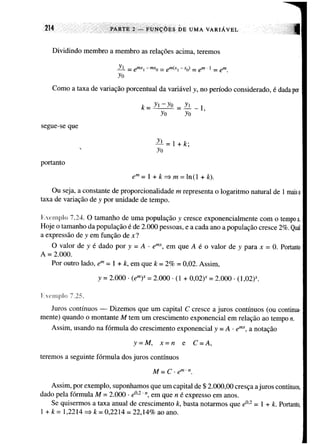 Calculo funçoes de uma e varias variaveis