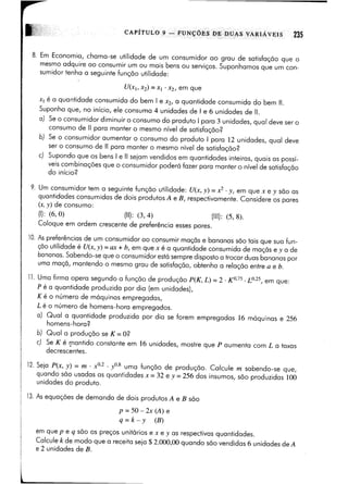 Calculo funçoes de uma e varias variaveis