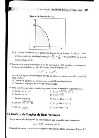Calculo funçoes de uma e varias variaveis