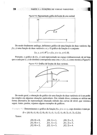 Calculo funçoes de uma e varias variaveis