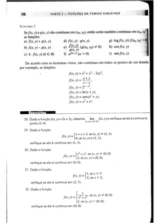 Calculo funçoes de uma e varias variaveis