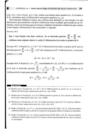 Calculo funçoes de uma e varias variaveis