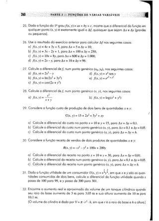 Calculo funçoes de uma e varias variaveis