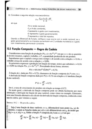 Calculo funçoes de uma e varias variaveis