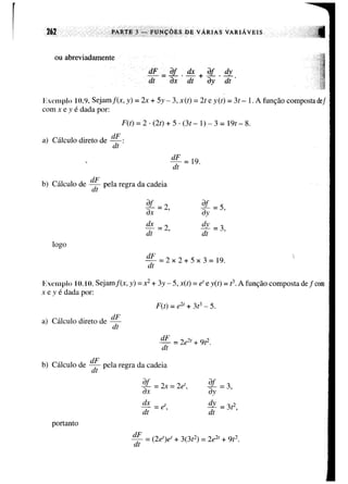 Calculo funçoes de uma e varias variaveis