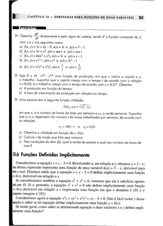 Calculo funçoes de uma e varias variaveis