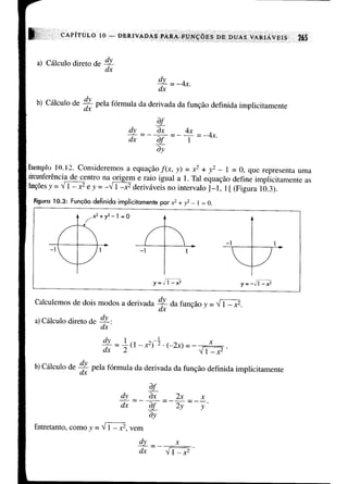 Calculo funçoes de uma e varias variaveis