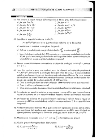 Calculo funçoes de uma e varias variaveis