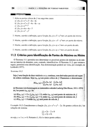 Calculo funçoes de uma e varias variaveis