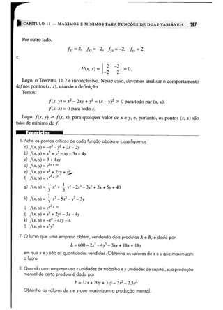 Calculo funçoes de uma e varias variaveis