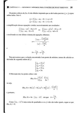 Calculo funçoes de uma e varias variaveis
