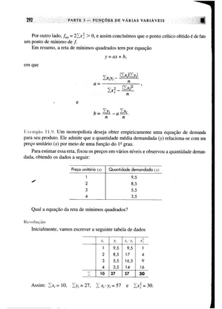 Calculo funçoes de uma e varias variaveis