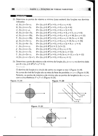 Calculo funçoes de uma e varias variaveis