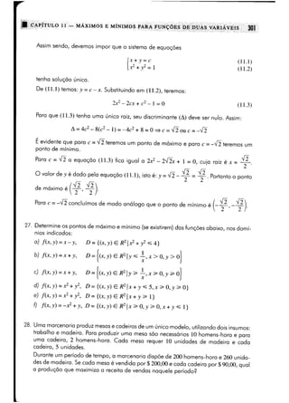 Calculo funçoes de uma e varias variaveis