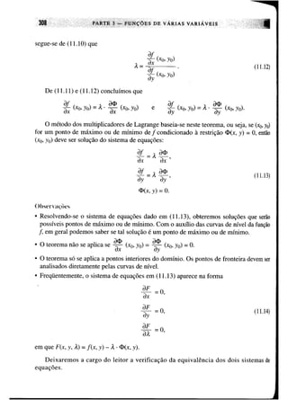 Calculo funçoes de uma e varias variaveis