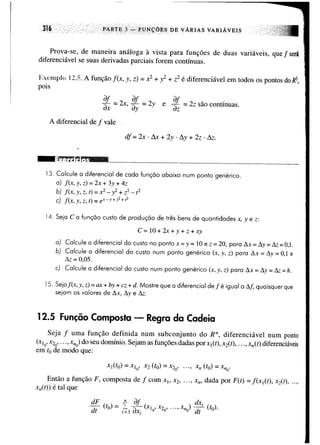Calculo funçoes de uma e varias variaveis