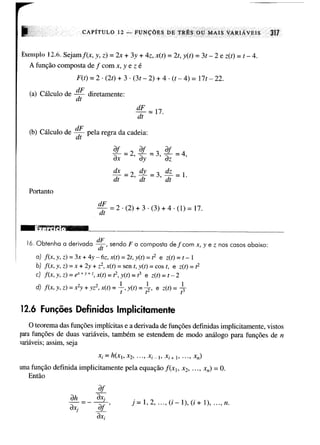 Calculo funçoes de uma e varias variaveis